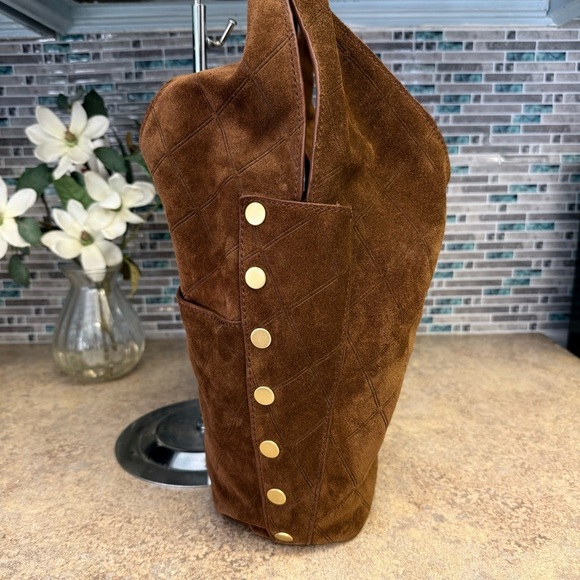 NWT Hammitt Tom Chocolate Diamond Suede purse - Picture 5 of 7